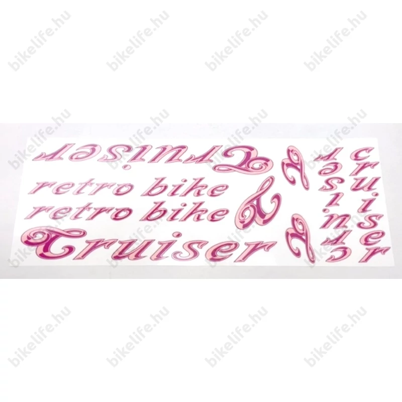 Cruiser matrica garnitúra 35x12cm ezüst és arany színben kapható