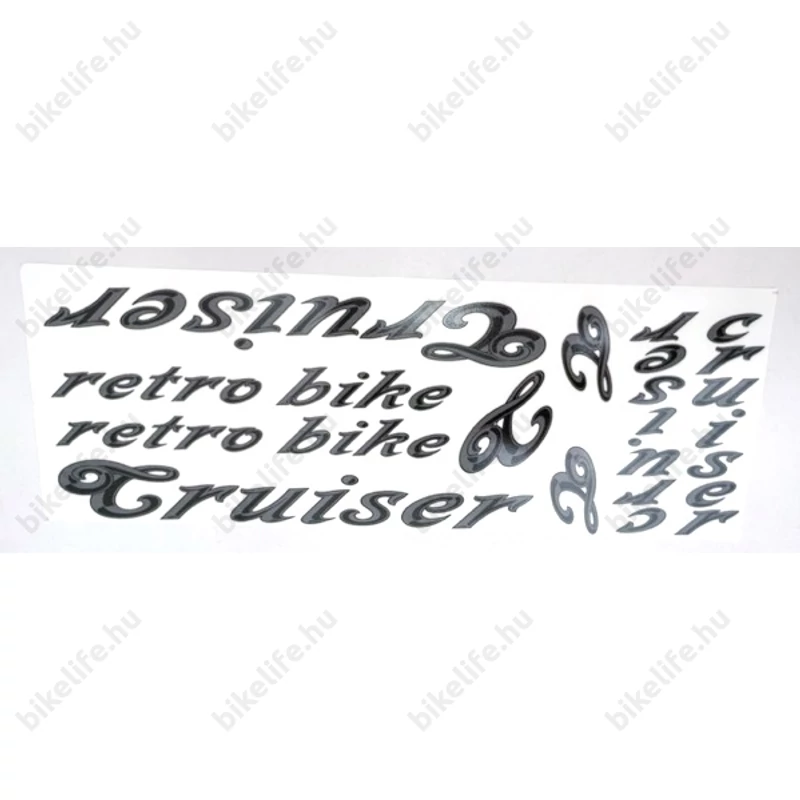 Cruiser matrica garnitúra 35x12cm ezüst és arany színben kapható