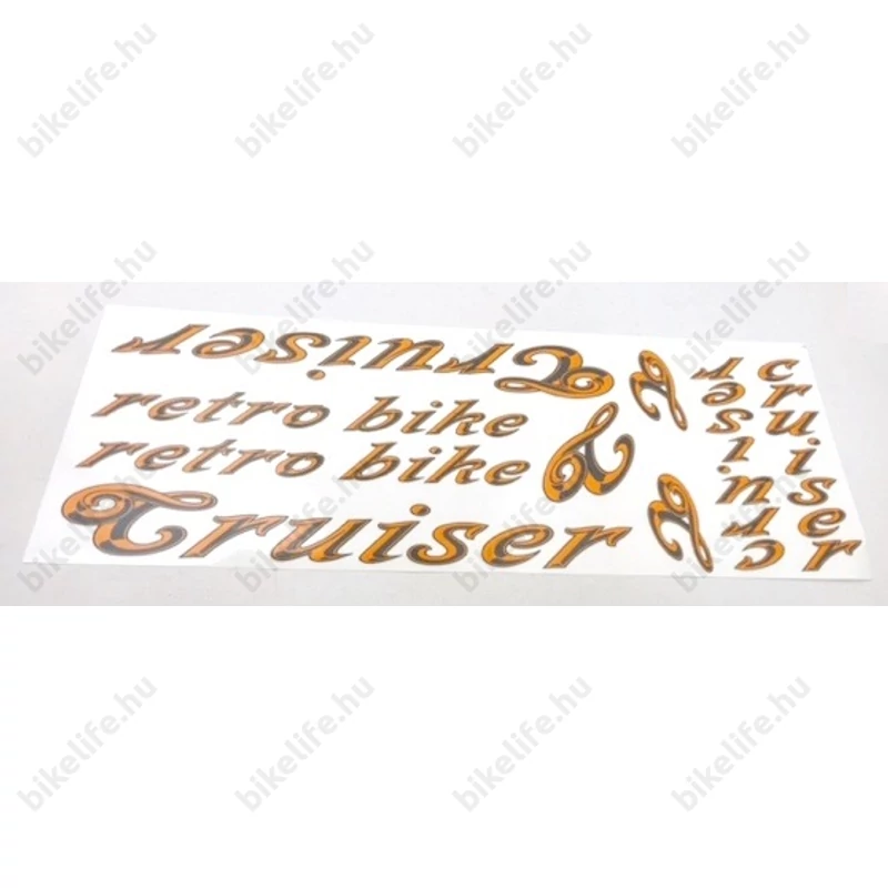 Cruiser matrica garnitúra 35x12cm ezüst és arany színben kapható
