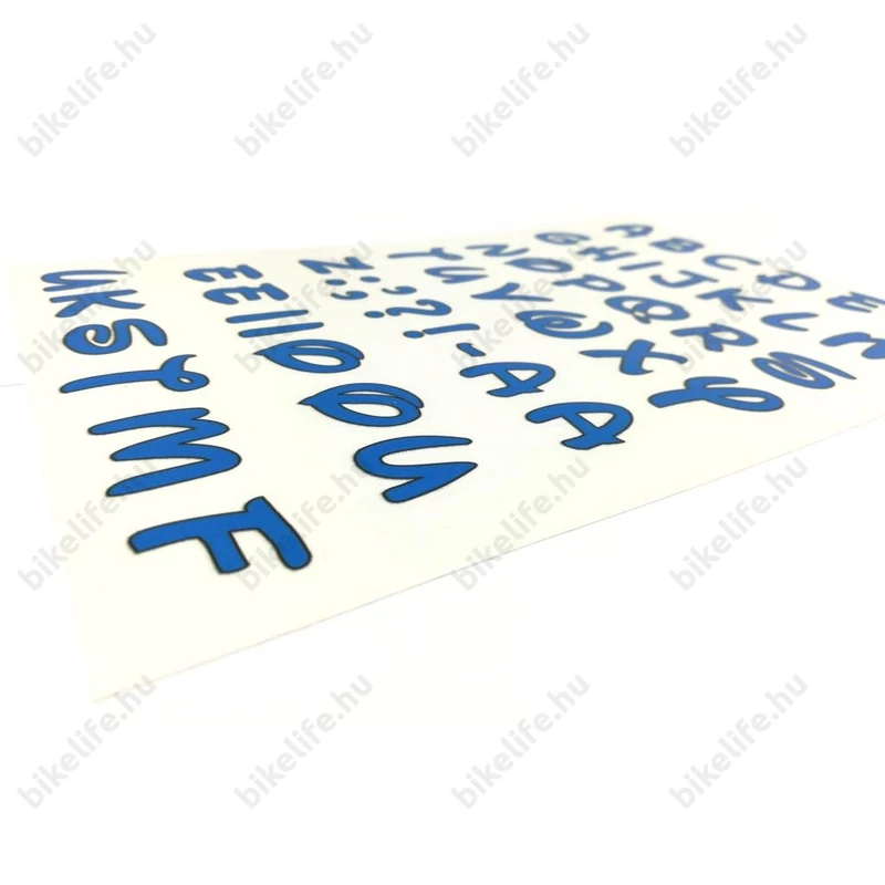 Színes betűs matrica garnitúra műgyantás 25x17cm
