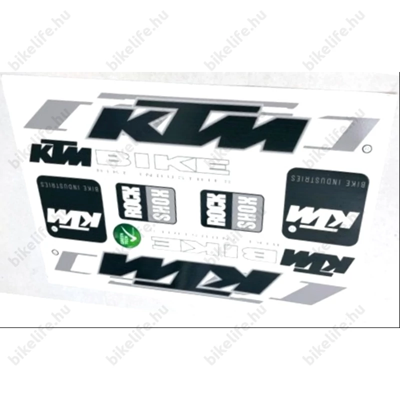KTM matrica garnitúra műgyantás bevonattal 25x17cm négy féle színben