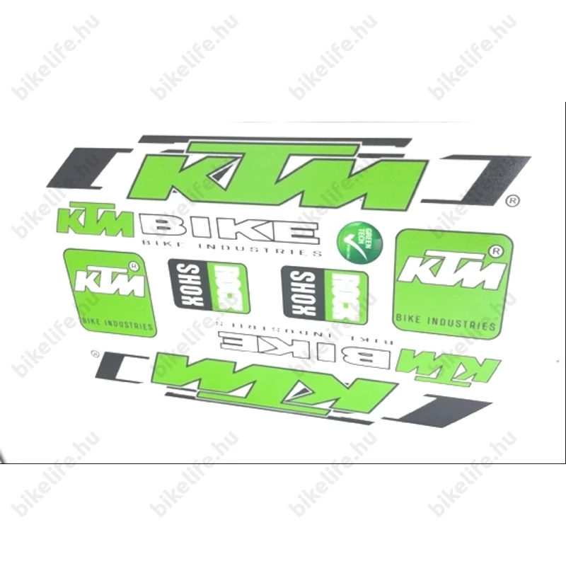 KTM matrica garnitúra műgyantás bevonattal 25x17cm négy féle színben
