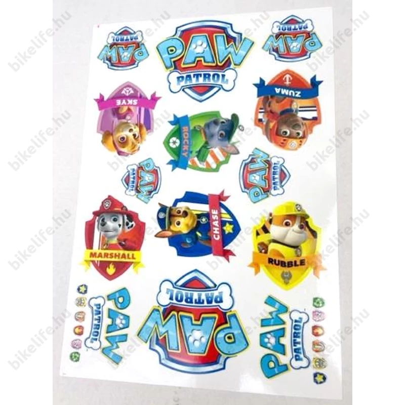 Mancs őrjárat matrica garnitúra 25x17cm