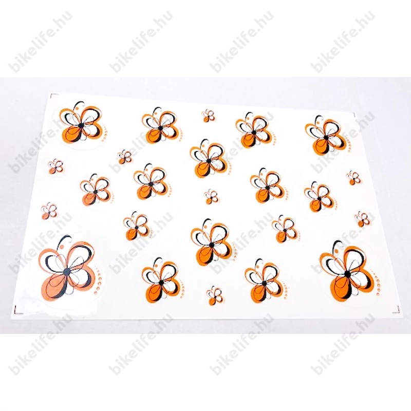 Virágos matrica garnitúra műgyantás 25x17cm 3féle színben kapható