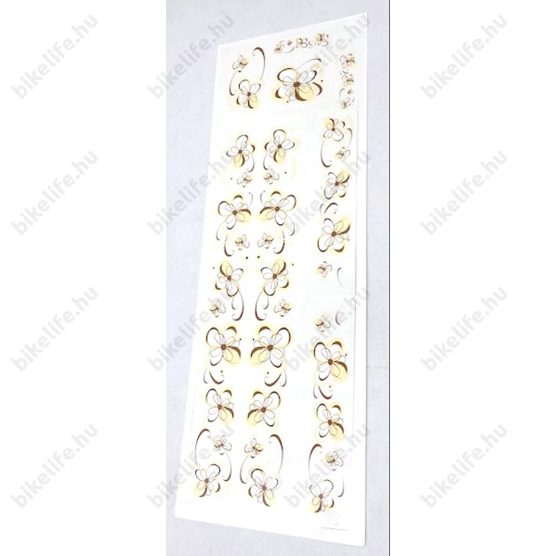 Virágos matrica garnitúra műgyantás 25x17cm 3féle színben kapható
