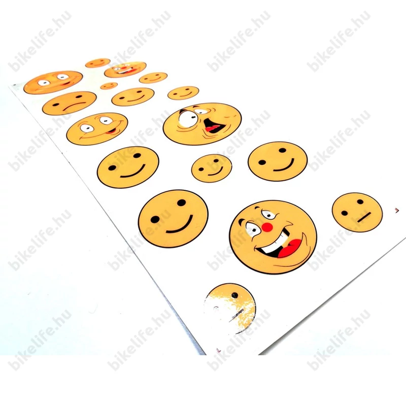 Smile matrica garnitúra műgyantás 25x17cm különböző figurákkal