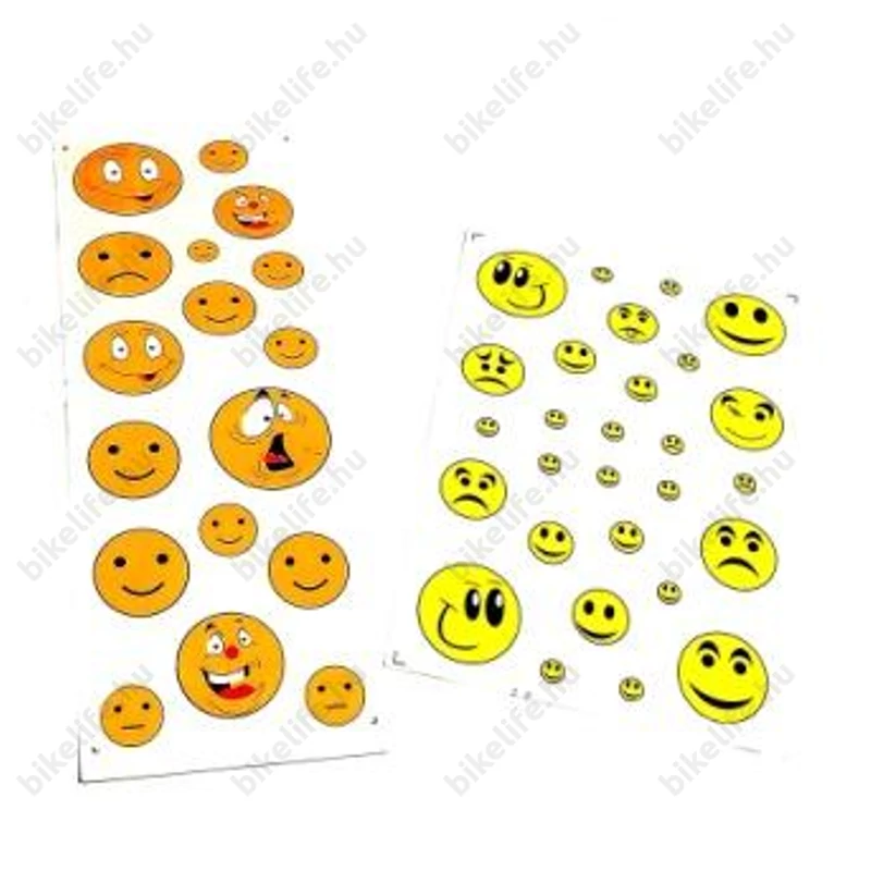 Smile matrica garnitúra műgyantás 25x17cm különböző figurákkal