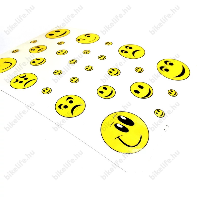 Smile matrica garnitúra műgyantás 25x17cm különböző figurákkal