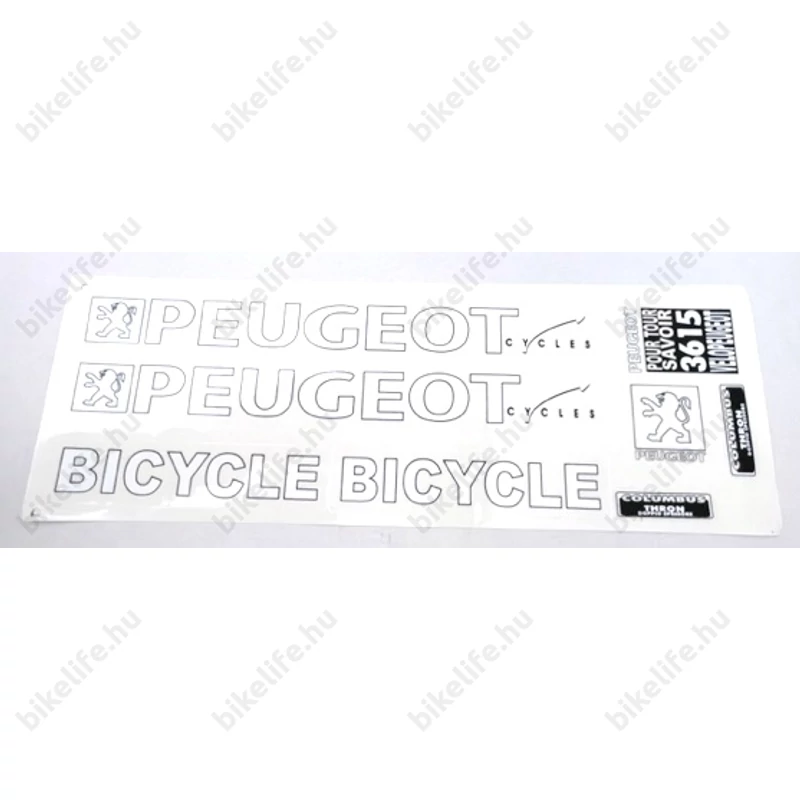 Peugeot matrica garnitúra műgyantás 35x13cm 5féle színben kapható