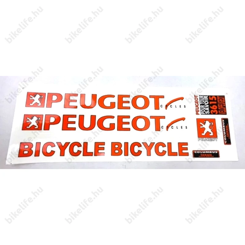 Peugeot matrica garnitúra műgyantás 35x13cm 5féle színben kapható