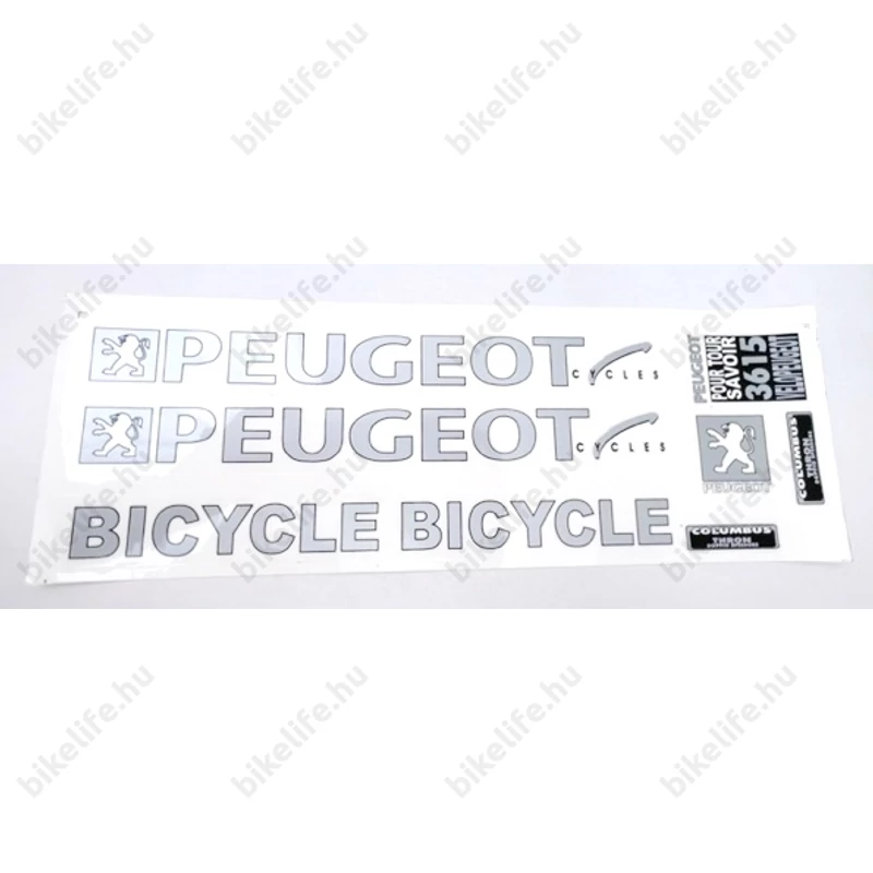 Peugeot matrica garnitúra műgyantás 35x13cm 5féle színben kapható