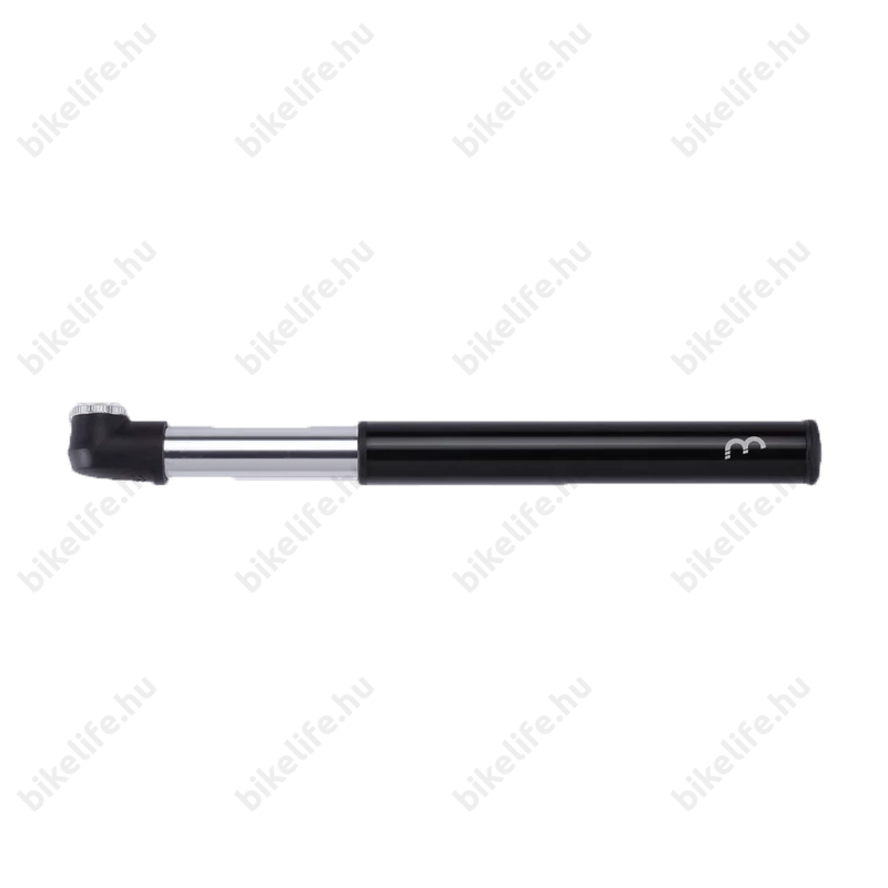 BBB SingleShot BMP-101 minipumpa, dupla kamárs, tubeless ready, 8 bar, 160mm, fekete