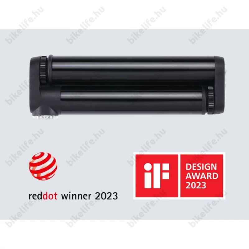 BBB DoubleShot BMP-102, dupla kamrás, tubeless ready, 8 bar, 120mm, fekete