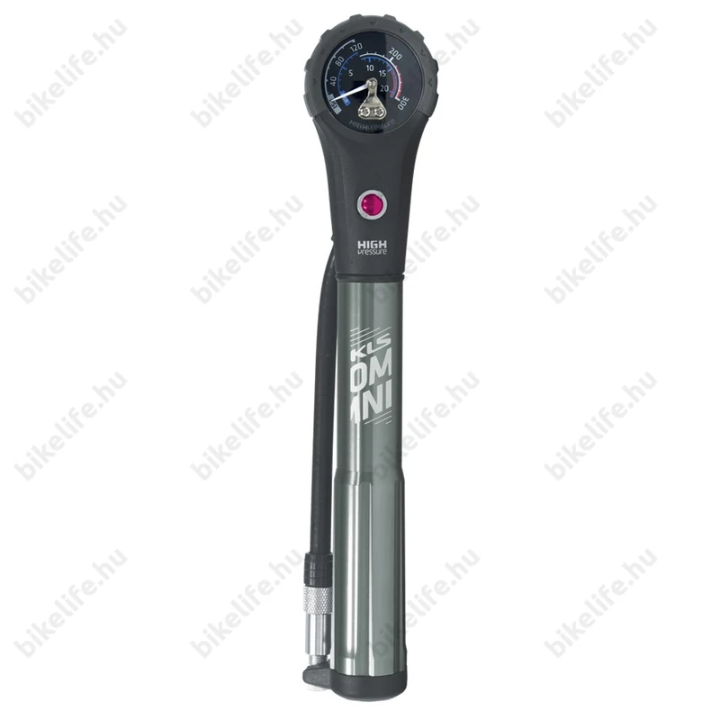 Kellys KLS Omni mini pumpa univerzális, teleszkóphoz és tömlőhöz 20bar teljesítmény