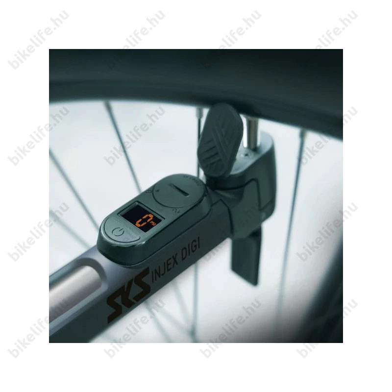 SKS Injex Control Digi nyomásmérős mini pumpa dual fejjel T-fogantyúval 10bar-ig