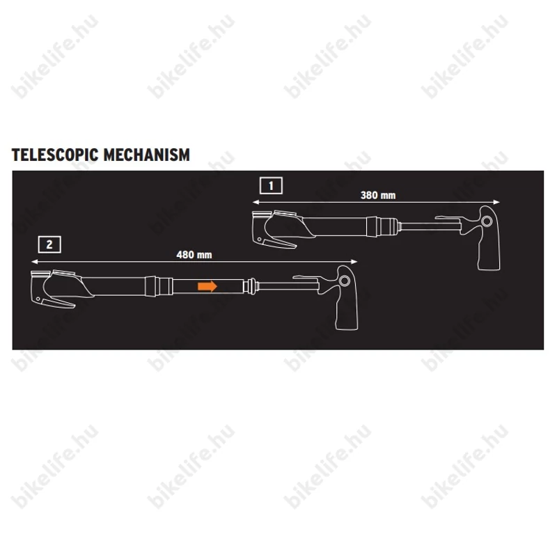 Pumpa mini SKS Injex Control nyomásmérős, univerzális fej 10bar