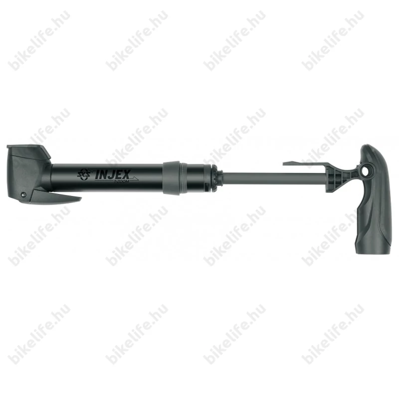Minipumpa SKS INJEX T-Zoom alu 10bar/256mm univerzális fejjel, fekete