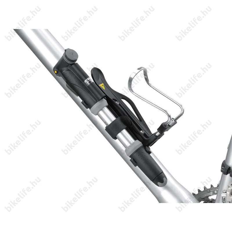 Pumpa mini Topeak Mini Dual G alu 8bar nyomásmérővel, univerzális fejjel, 274mm/158g