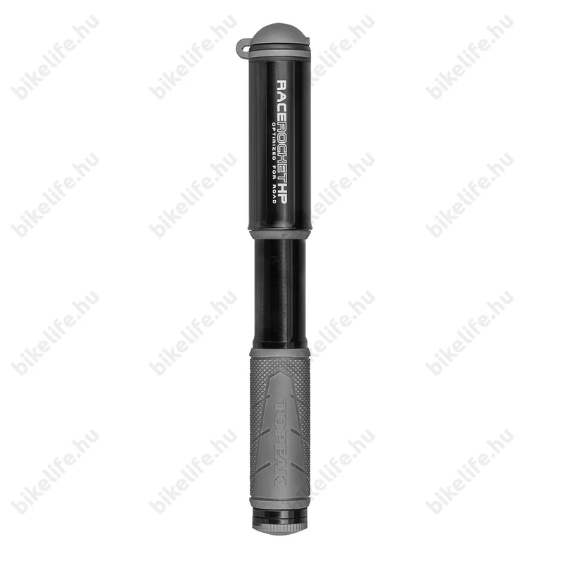 Topeak Racerocket HP országúti minipumpa 11bar, SmartHead, kihúzható tömlős, alu, fekete