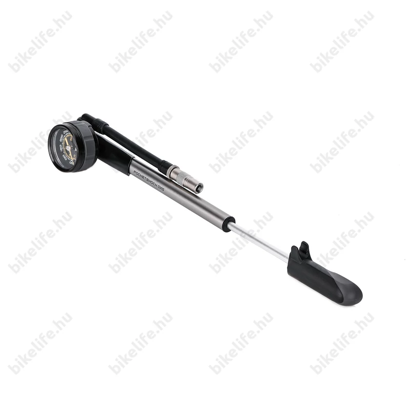 Pumpa teleszkóphoz Topeak PocketShock DXG 360 psi 24,8bar levegővesztés nélkül lecsatlakoztatható
