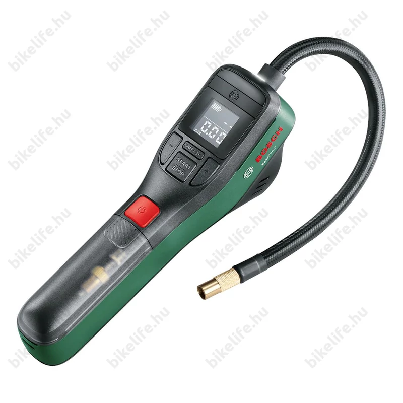 Bosch EasyPump akkumulátoros kerékpárpumpa 10 Bar nyomásig minden szeleptípushoz továbbá matrachoz és labdához