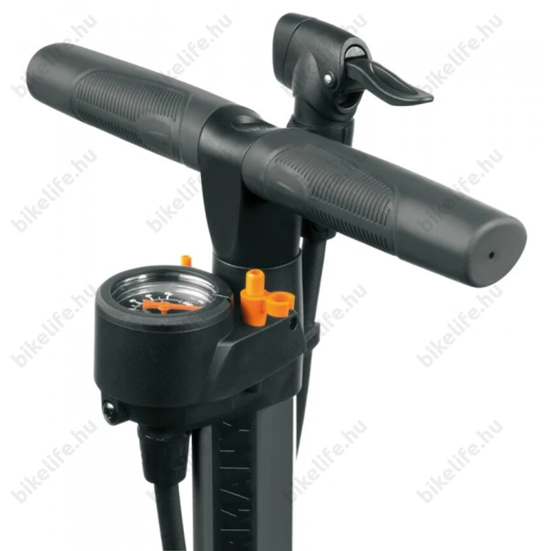 SKS Airworx műhelypumpa 10.0 nyomásmérővel, 665mm hosszú, 10bar, szürke