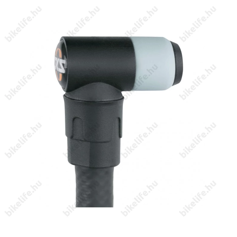 SKS Air-X-Plorer 10.0 Clik Tec műhelypumpa Schwalbe Clik Tec szelepekhez 2-2 db Presta és Dunlop szelepbetéttel