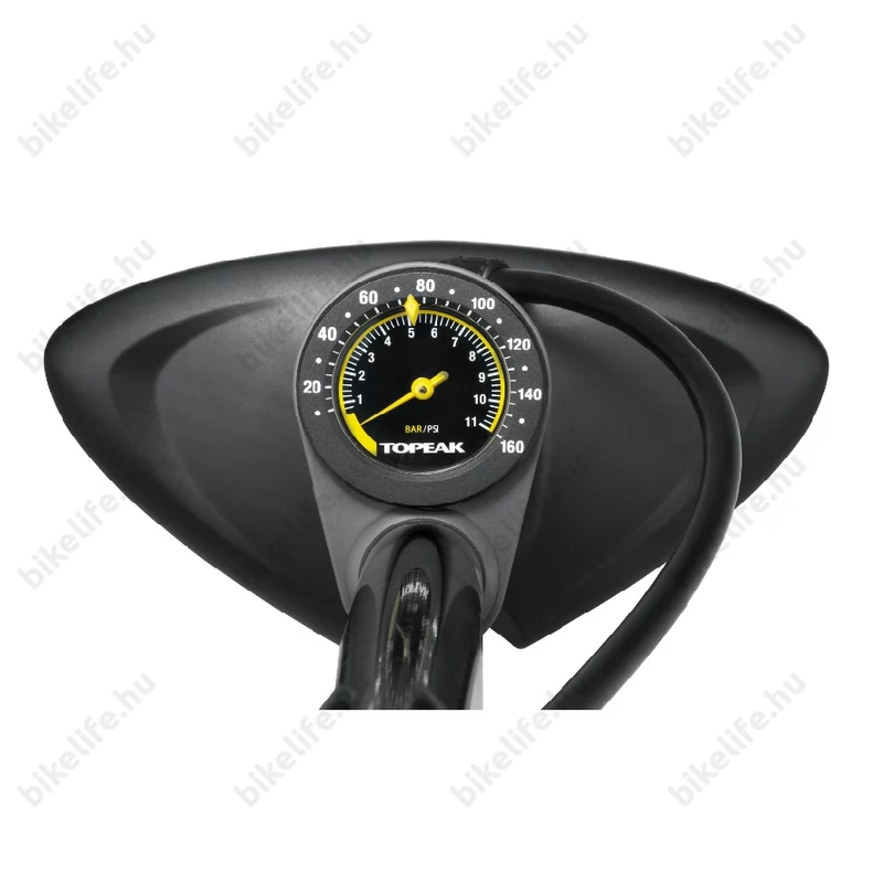 Topeak Joeblow Max HP kerékpár műhelypumpa 11 bar univerzális pumpafejjel