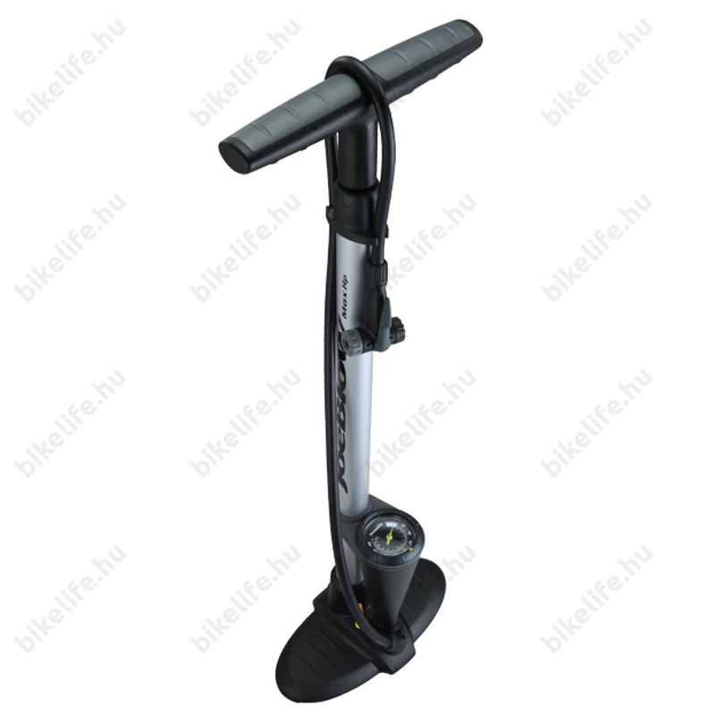 Pumpa műhely Topeak JoeBlow Max HP 11bar nyomás, TwinHead univezális fej, nyomásmérő, ezüst