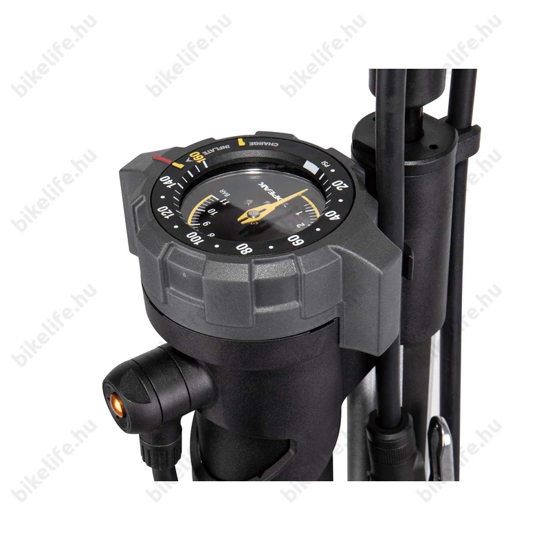 Pumpa műhely Topeak JoeBlow Booster 11bar nyomás, Tubeless rendszerekhez, nyomásmérő, fekete