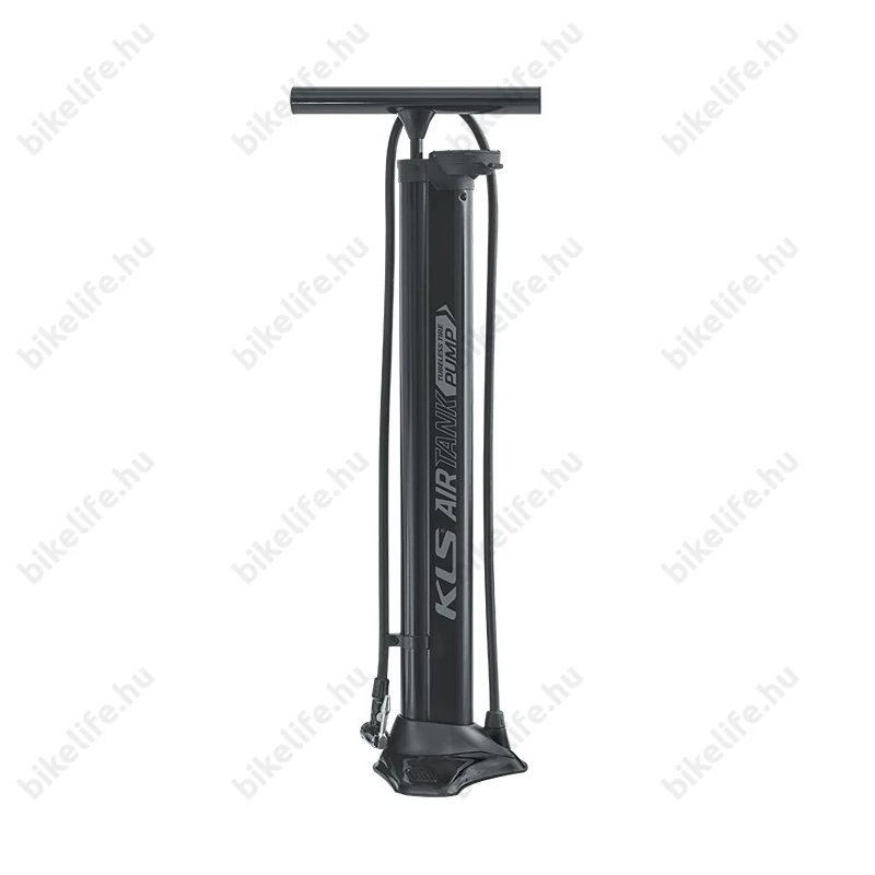 Kellys AirTank Floor műhelypumpa, alumínium, fekete, univerzális szelep, tubeless ready külsőkhöz is,18 bar/240psi
