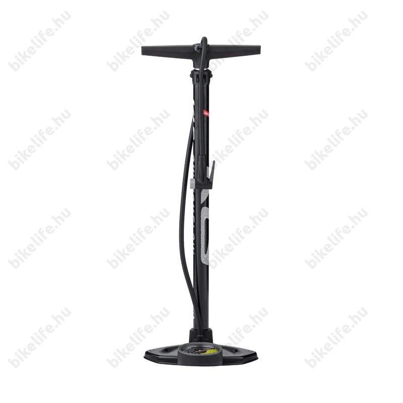 Kellys Switchflow műhelypumpa, univerzális szelep, volumen/teljesítmény kapcsoló, nyomásmérő