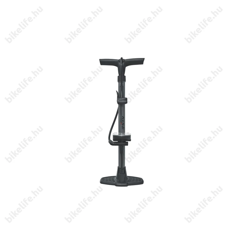 Kellys Twister Pro műhelypumpa, univerzális szelep, műanyag test, széles talp, 90mm-es nyomásmérő