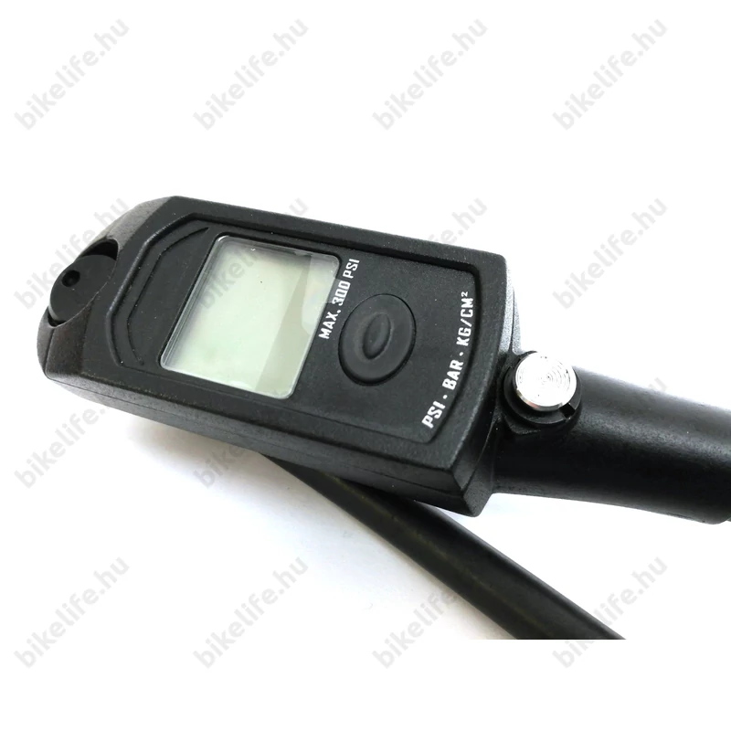 Teleszkóp pumpa KTM 21bar/300PSI, digitális kijelző, fekete