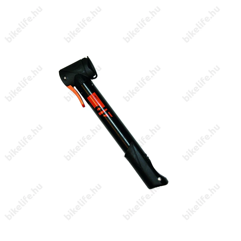 KTM teleszkópos mini pumpa alumíniumból minden szelephez fekete/narancssárga színben