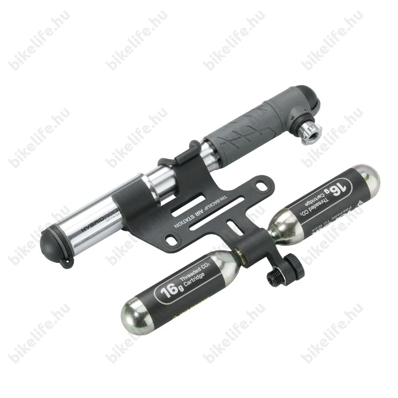 Topeak Tri-Backup Air Station adapter CO2-felfújókhoz, patronokhoz, és kulacstartókhoz