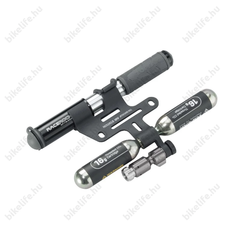 Topeak Tri-Backup Air Station adapter CO2-felfújókhoz, patronokhoz, és kulacstartókhoz