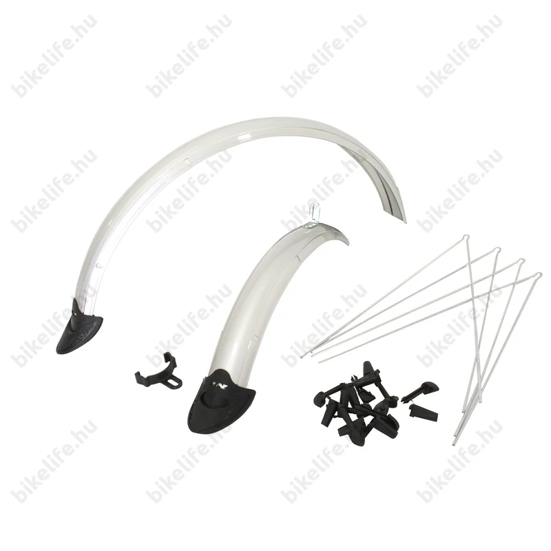 20-as aluplasztik pálcás sárvédő gyerekkerékpárra ezüst
