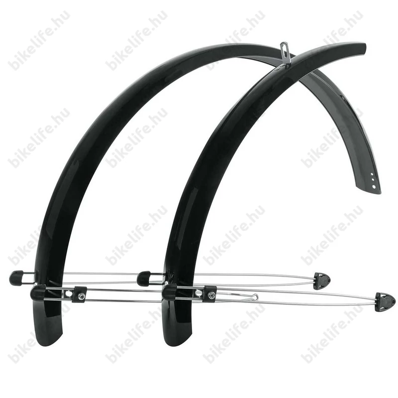 MTB sárvédő SKS Commuter ATB aluplasztik fekete 60mm széles fém rögzítőelemekkel