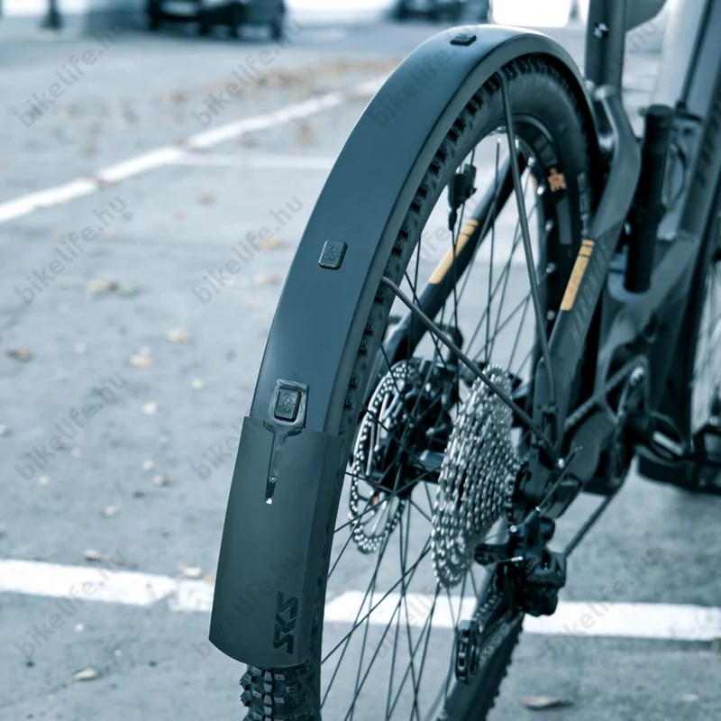 SKS Bluemels Style extra hosszú trekking sárvédő aluplasztik matt fekete 65mm széles