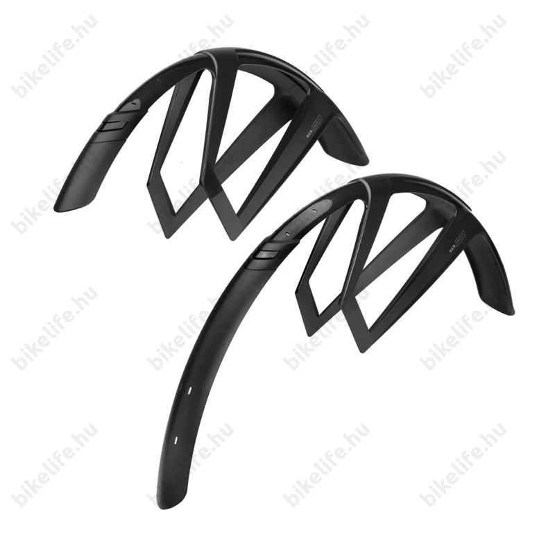 Gravel sárvédő Kellys Gnarly tépőzáras pántokkal toldható fekete színben