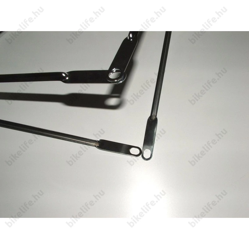 Cruiser sárvédő 63 mm széles tükör-króm felület garnitúrában pálcákkal