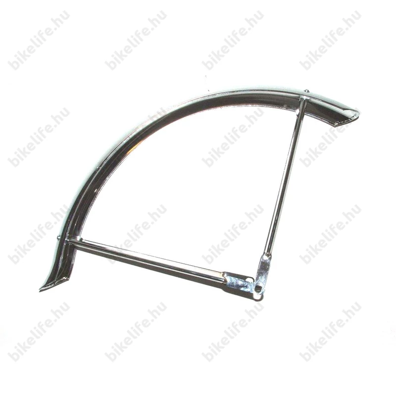 Cruiser sárvédő 63 mm széles tükör-króm felület garnitúrában pálcákkal