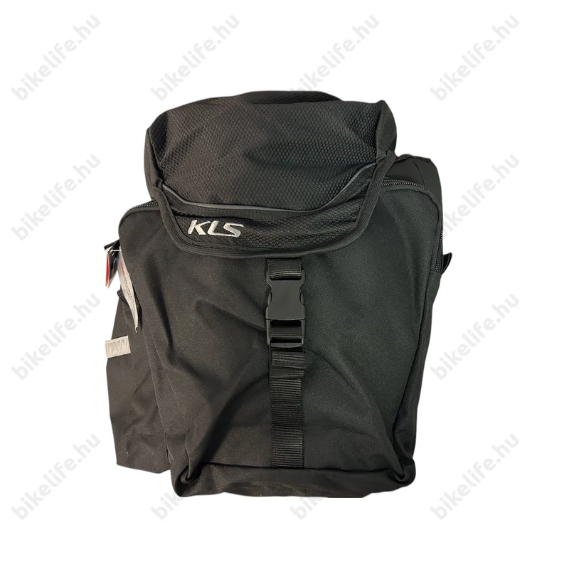 Kellys Adventure 40 táska csomagtartóra két oldalas, esővédővel, 20+20 L kapacitás, fekete