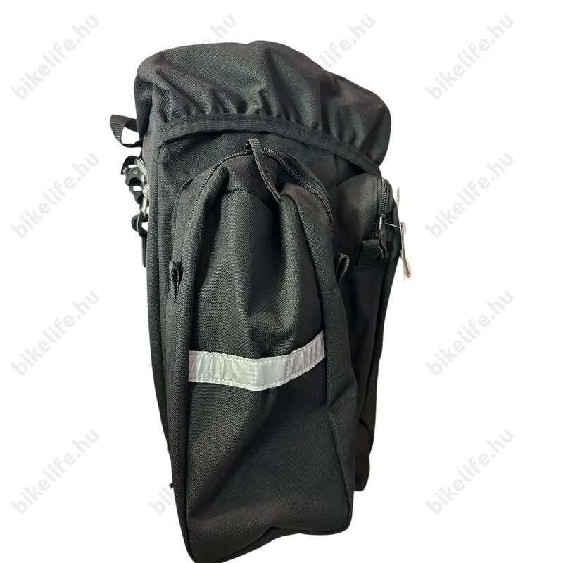 Kellys Adventure 40 táska csomagtartóra két oldalas, esővédővel, 20+20 L kapacitás, fekete