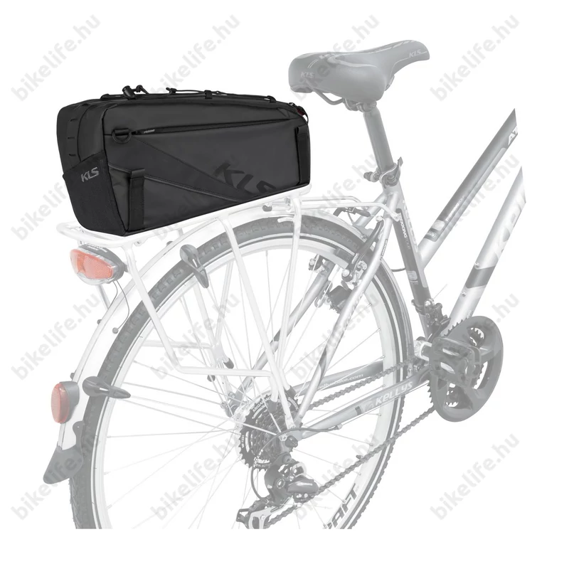 Kellys Space 10 Lightning táska csomagtartóra 10L kapacitás, beépített világítás, fekete