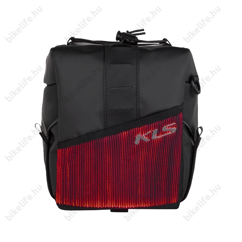 Kellys Space 10 Lightning táska csomagtartóra 10L kapacitás, beépített világítás, fekete