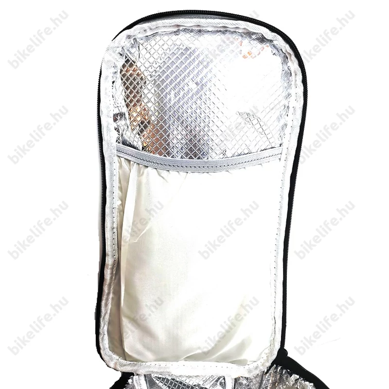 Velotech 1részes túratáska csomagtartóra 13,5 liter, tépőzáras, thermo béléssel, fekete