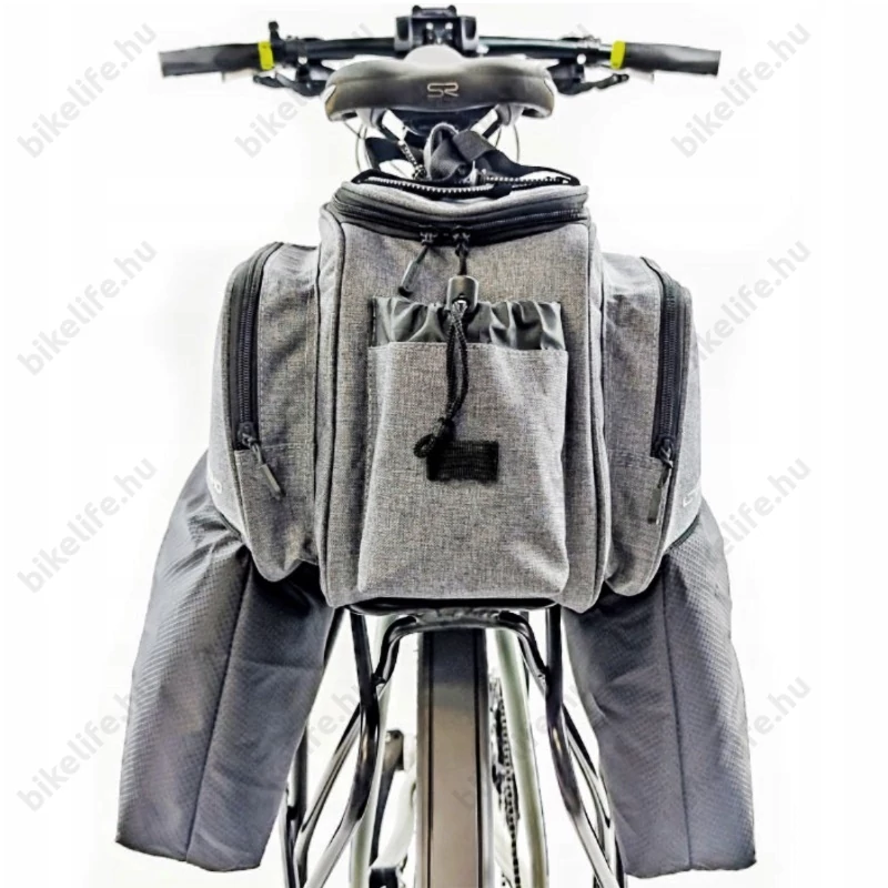 Ridepositive Soho 1+2 részes bővíthető túratáska csomagtartóra összesen 20 liter thermo béléssel esővédő huzattal