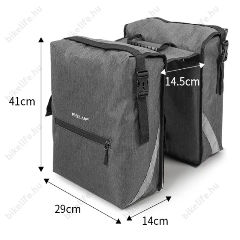Ridepositive ESLNF csomagtartóra szerelhető kétrészes 28 literes túratáska